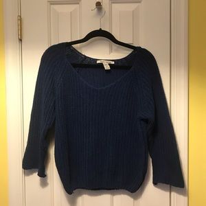 Cobalt Blue 3/4 Sleeve Sweater